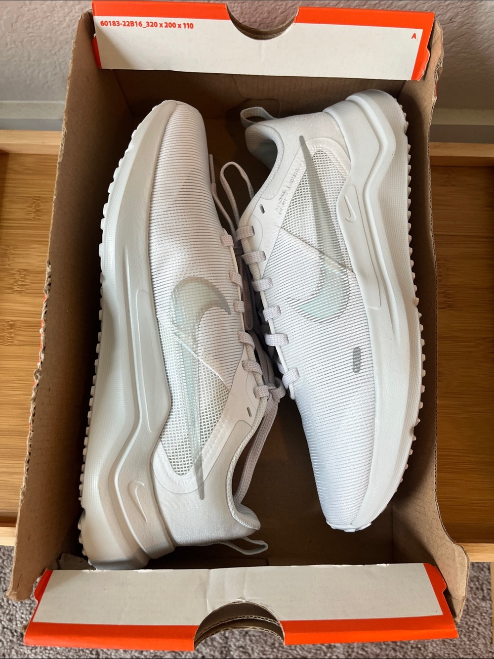 Nike Women's White Mesh Athletic Sneakers